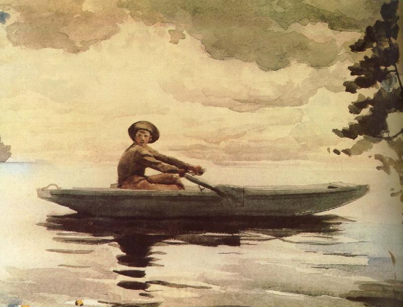 Winslow Homer Boating people Germany oil painting art